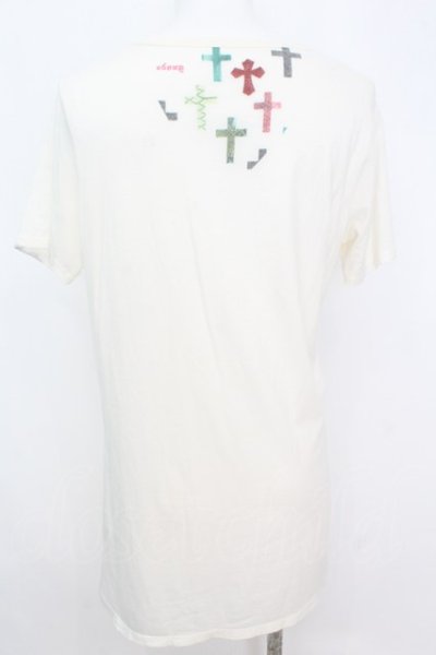 画像4: gunda / CROSS Tシャツ  アイボリー O-25-09-04-017-gu-ts-YM-OS