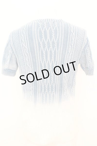 画像2: GOSTAR DE FUGA / グラデーションニットTシャツ 44 ブルーｘホワイト O-25-09-04-018-GO-to-YM-OS (2)