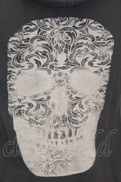 画像3: ROYAL FLASH / バックスカルジップアップフーディー M ブラック O-25-09-04-023-RO-to-YM-ZT378 (3)