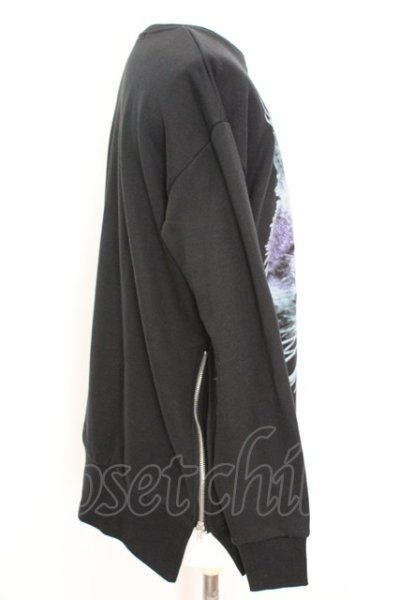 画像3: backside of tokyo / CAT プリントパーカー M ブラック O-25-09-04-024-ba-to-YM-ZT339 (3)