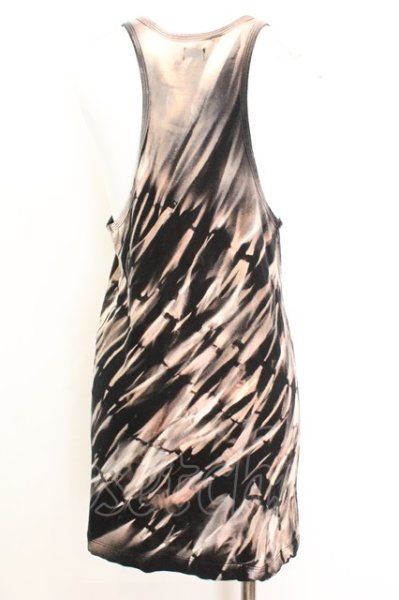 画像2: LGB / TK1/M　総柄タンクトップ【メンズ1】 1 ブラックｘブラウン O-25-09-04-003-LG-to-YM-ZT378 (2)