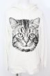 画像1: CIVARIZE / Catプリントプルオーバーパーカー 44 ホワイト O-25-09-04-026-CI-to-YM-ZT339 (1)