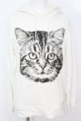 画像1: CIVARIZE / Catプリントプルオーバーパーカー 44 ホワイト O-25-09-04-026-CI-to-YM-OS (1)