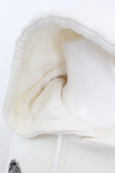 画像4: CIVARIZE / Catプリントプルオーバーパーカー 44 ホワイト O-25-09-04-026-CI-to-YM-ZT339 (4)