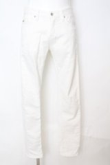 LUDI / WIRTSCHAFT ジョグデニムパンツ S ホワイト O-25-09-04-027-BE-pa-YM-OS