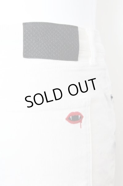 画像3: JURY BLACK / 顔料ヒゲ加工ストレッチスキニーデニムパンツ M ホワイト O-25-09-04-028-JU-pa-YM-ZT368 (3)