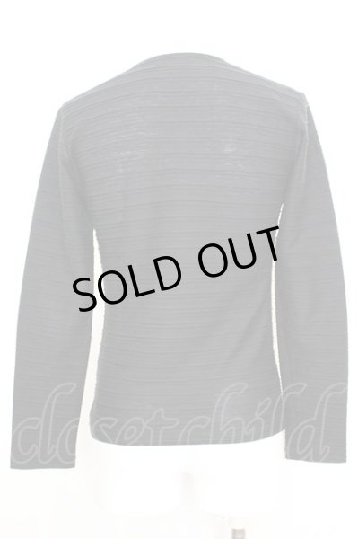 画像2: Zero by TORNADO MART / タックカスリボーダーカットソー M ブラック O-25-09-06-005-Ze-to-YM-ZT382 (2)