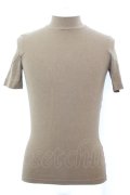 5351pour les Hommes / ハイネックレーヨンTシャツ 2 ブラウン O-25-09-06-007-53-ts-YM-ZT382