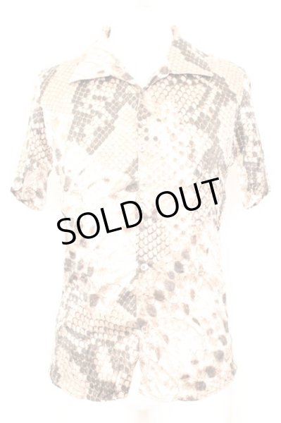 画像1: TORNADO MART / 半袖アニマルシャツ  ブラウン O-25-09-06-008-TO-sh-YM-ZT382 (1)