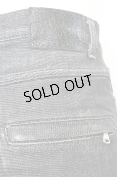 画像3: Moonage Devilment / ZIP使いサルエルデニムパンツ 01 ブラック O-25-09-06-001-Mo-pa-YM-OS (3)