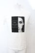 画像1: GOSTAR DE FUGA / MISSING Tシャツ 44 ホワイト O-25-09-06-012-GO-ts-YM-ZT385 (1)