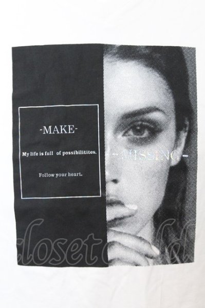 画像2: GOSTAR DE FUGA / MISSING Tシャツ 44 ホワイト O-25-09-06-012-GO-ts-YM-ZT385 (2)