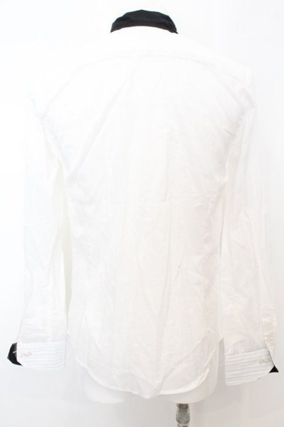 画像2: BUFFALO BOBS / LITTLE WING-TUXED(リトルウィング-タキシード)ウインドカラーシャツ 1-2 ホワイト O-25-09-06-015-BU-sh-YM-ZT175 (2)