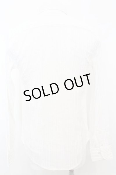 画像2: BUFFALO BOBS / ANTONIO-PINTACK(アントニオ-ピンタック)ホリゾンタルカラーピンタックシャツ 1-2 ホワイト O-25-09-06-016-BU-sh-YM-ZT175 (2)