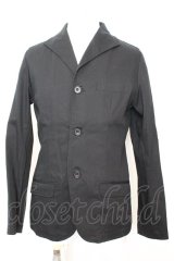 SEANA / 3Bストレッチコットンテーラードジャケット L ブラック O-25-09-06-020-SE-ja-YM-OS