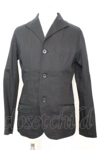 SEANA / 3Bストレッチコットンテーラードジャケット L ブラック O-25-09-06-020-SE-ja-YM-ZT382