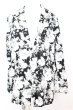 画像1: SEANA / フラワー総柄ノッチドッラペルテーラードジャケット L ブラックｘホワイト O-25-09-06-023-SE-ja-YM-OS (1)