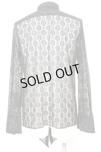 画像2: CIVARIZE / Voluptucas レース花柄変型デザインシャツ 46 ブラック O-25-09-06-026-CI-sh-YM-OS (2)