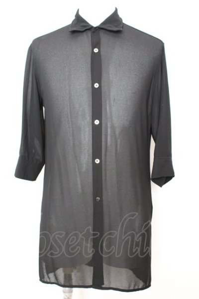 画像1: CIVARIZE / Zenith シフォンシャツ F ブラック O-25-09-06-027-CI-sh-YM-OS