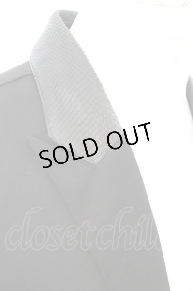 画像3: FUGA / Sentiments レザー使いテーラードジャケット 46 ブラック O-25-09-06-003-FU-ja-YM-OS (3)