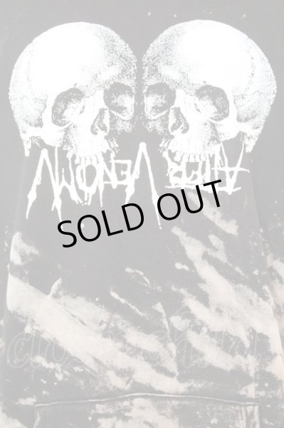 画像2: ALTER VENOMV / ボーンプリントBIGブリーチパーカー  ブラック O-25-09-06-030-AL-to-YM-OS (2)