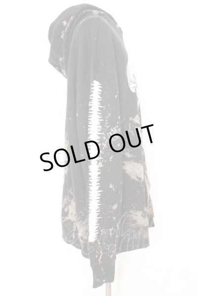 画像3: ALTER VENOMV / ボーンプリントBIGブリーチパーカー  ブラック O-25-09-06-030-AL-to-YM-OS (3)