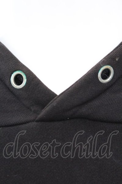 画像5: ALTER VENOMV / ボーンプリントBIGブリーチパーカー  ブラック O-25-09-06-030-AL-to-YM-OS (5)