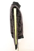画像2: ALTER VENOMV / サイドラインベロアレオパードハイネックトラックジャケット S ブラックｘネオンイエロー O-25-09-06-031-AL-ja-YM-OS (2)