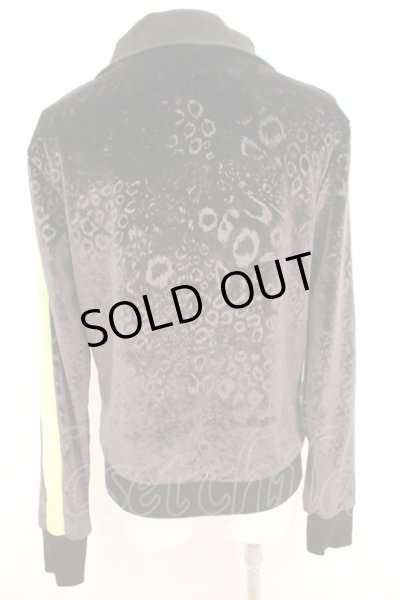 画像4: ALTER VENOMV / サイドラインベロアレオパードハイネックトラックジャケット S ブラックｘネオンイエロー O-25-09-06-031-AL-ja-YM-OS (4)