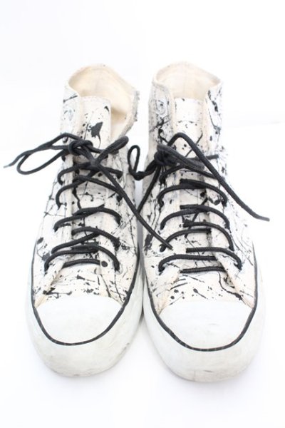 画像1: NEWTRAL / ペインティングダメージCONVERS 25cm アイボリー O-25-09-06-033-Th-sho-YM-OS