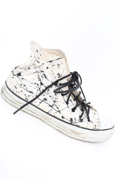 画像4: NEWTRAL / ペインティングダメージCONVERS 25cm アイボリー O-25-09-06-033-Th-sho-YM-OS (4)