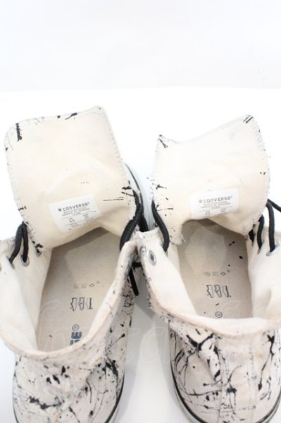 画像8: NEWTRAL / ペインティングダメージCONVERS 25cm アイボリー O-25-09-06-033-Th-sho-YM-OS (8)