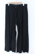 NO ID. BLACK / プリーツワイドパンツ 1 ブラック O-25-09-08-029-NO-pa-YM-ZT329