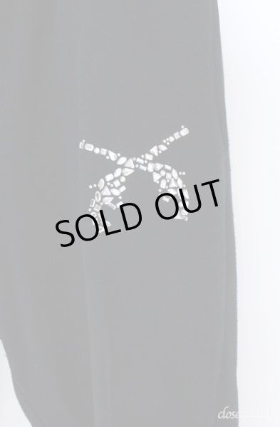 画像2: roar / モザイククロスガン＆スタースワロフスキージョガーパンツ 2 ブラック O-25-09-08-030-ro-pa-YM-ZT329 (2)