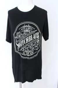 SWITCHBLADE / EMBLEM　Tシャツ M ブラック O-25-09-08-034-SW-ts-YM-ZT385