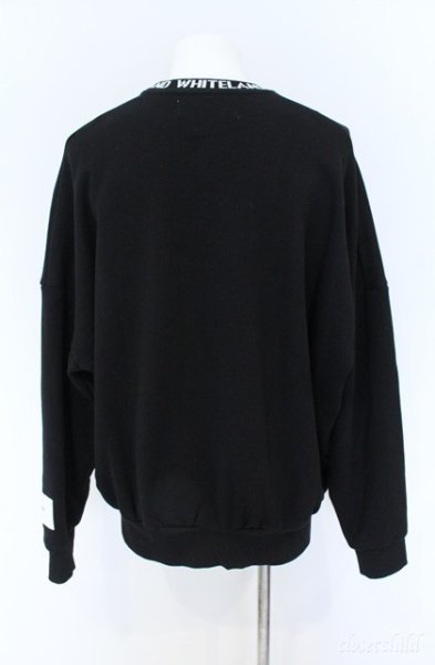 画像2: WHITELAND / 襟ジャガードリブスウェット L ブラック O-25-09-08-035-wh-to-YM-ZT385 (2)