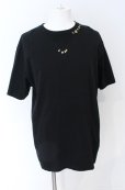 画像1: STUD MUFFIN / ネックレスBIG Tシャツ 4 ブラックｘゴールド O-25-09-08-036-ST-ts-YM-OS (1)