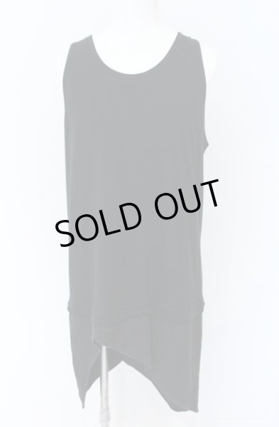 画像1: ROYAL FLASH / 切り替えオーバーラップタンクトップ F ブラック O-25-09-08-038-RO-to-YM-ZT385 (1)