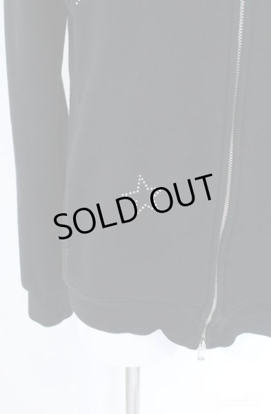 画像3: roar / モザイククロスガン＆スタースワロフスキーパーカー 2 ブラック O-25-09-08-041-ro-to-YM-ZT364 (3)