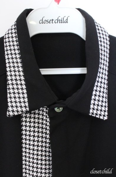 画像2: NO ID. / フライフロント切替レギュラーカラーシャツ 1 ブラック O-25-09-08-042-NO-sh-YM-ZT382 (2)