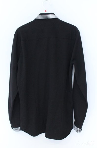 画像3: NO ID. / フライフロント切替レギュラーカラーシャツ 1 ブラック O-25-09-08-042-NO-sh-YM-ZT382 (3)