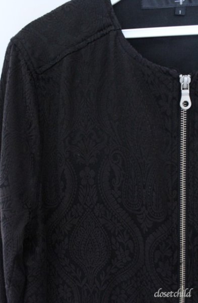 画像2: NO ID. / アラベスクノーカラージップアップジャケット 1 ブラック O-25-09-08-046-NO-ja-YM-ZT364 (2)