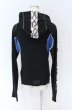 画像3: LGB / BOXER/PK パイソンラインパーカー 0（レディース） ブラックｘブルーｘアイボリー O-25-09-08-048-LG-to-YM-ZT364 (3)