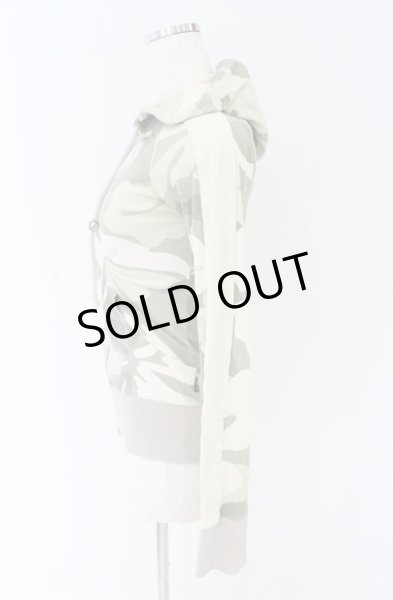 画像2: LGB / PARKA カモフラ総柄パーカー 0（レディース） カーキ O-25-09-08-051-LG-to-YM-OS (2)