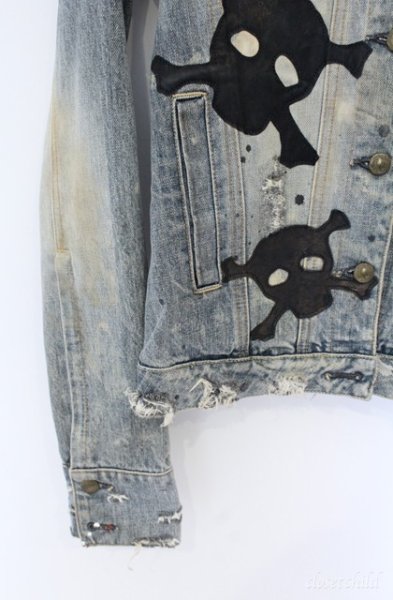 画像3: LGB / G-1/LOVE SEX DREAM スカルパッチデニムジャケット　G-ジャン 1（レディース） インディゴ O-25-09-08-052-LG-to-YM-ZT364 (3)