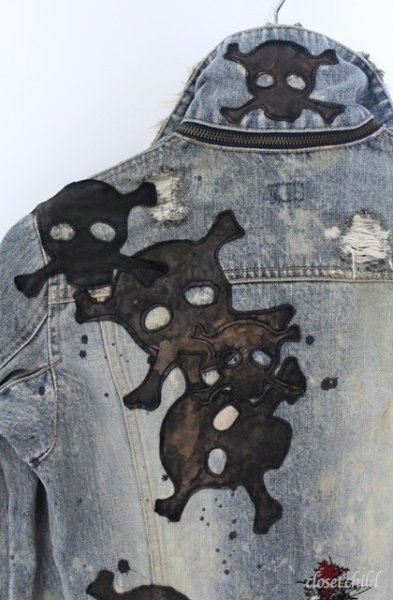 画像8: LGB / G-1/LOVE SEX DREAM スカルパッチデニムジャケット　G-ジャン 1（レディース） インディゴ O-25-09-08-052-LG-to-YM-ZT364 (8)