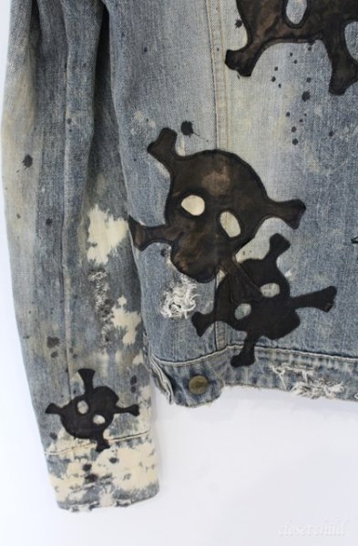 画像9: LGB / G-1/LOVE SEX DREAM スカルパッチデニムジャケット　G-ジャン 1（レディース） インディゴ O-25-09-08-052-LG-to-YM-ZT364 (9)