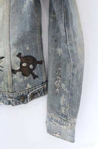 画像11: LGB / G-1/LOVE SEX DREAM スカルパッチデニムジャケット　G-ジャン 1（レディース） インディゴ O-25-09-08-052-LG-to-YM-ZT364 (11)