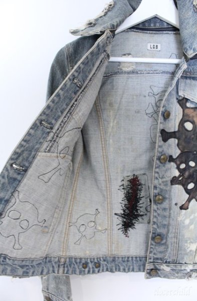 画像12: LGB / G-1/LOVE SEX DREAM スカルパッチデニムジャケット　G-ジャン 1（レディース） インディゴ O-25-09-08-052-LG-to-YM-ZT364 (12)