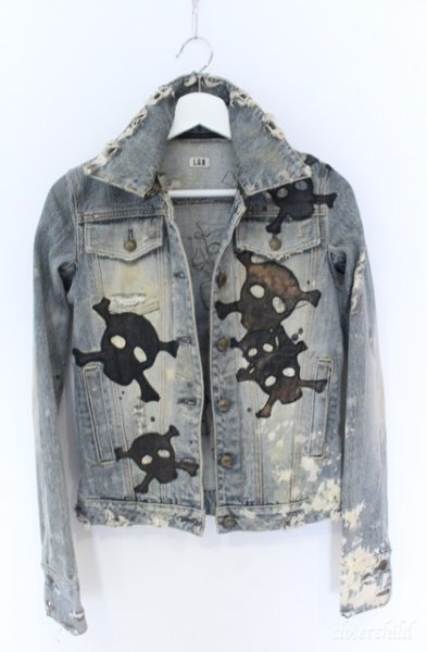 画像15: LGB / G-1/LOVE SEX DREAM スカルパッチデニムジャケット　G-ジャン 1（レディース） インディゴ O-25-09-08-052-LG-to-YM-ZT364 (15)